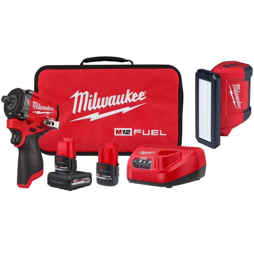 M12 FUEL 12V Li-Ion Brushless Cordless Stubby 1/2 in. Impact Wrench Kit w/ 5. 0Ah, 2. 5Ah High Output Batteries & Light price history on PriceWatchPro