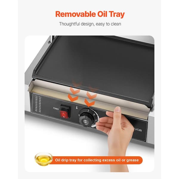 VEVOR Commercial Panini Grill 1,800 W Small Electric Product Type