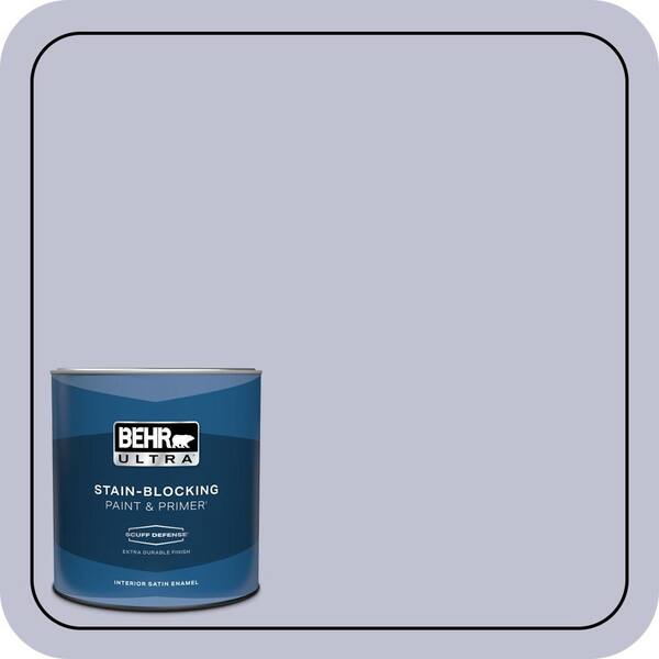 BEHR ULTRA 1 qt. #S560-2 Lavender Honor Extra Durable Satin Enamel Interior Paint & Primer