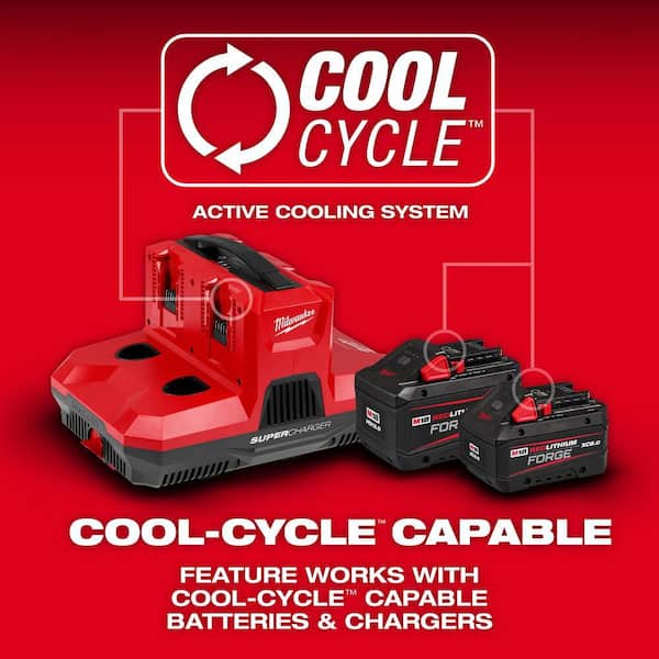Milwaukee M12 & M18 12-Volt/18-Volt Lithium-Ion PACKOUT Four Bay 