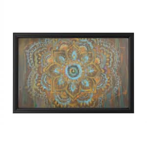 "Bombay Bohemian" by Danhui Nai Framed with LED Light Illustration Culture Wall Art 16 in. x 24 in.