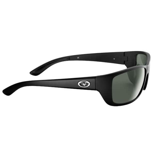 Flying Fisherman Cay Sal Matte Black w-Smoke Sunglasses