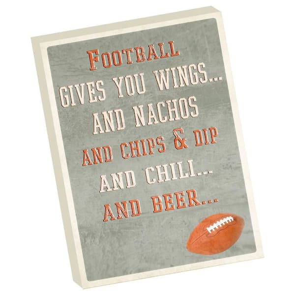 VENICE BEACH Collections Football Fanantics for Women and Men Football Gives You Wings by Grotto Studios Unframed Graphic Print 24 in. x 18 in.
