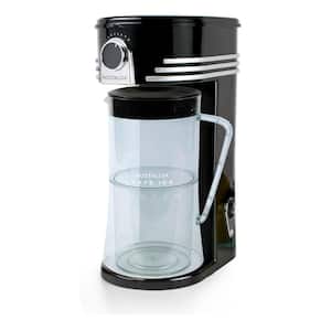 Café' Ice 12-Cup Black Iced Coffee and Tea Brewing System with Plastic Pitcher