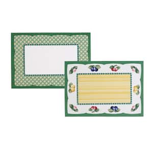 French Garden 20 in. W x 14 in. L Multi-Color Print Placemats (Set of 4)