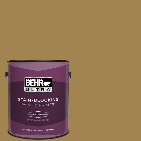 BEHR ULTRA 1 gal. #330F-6 Bristle Grass Extra Durable Eggshell Enamel Interior Paint & Primer