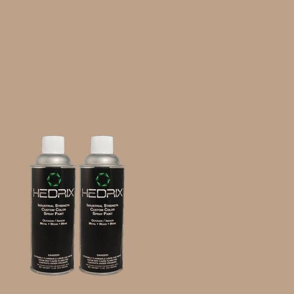 Hedrix 11 oz. Match of PPU5-15 Postmodern Mauve Semi-Gloss Custom Spray Paint (2-Pack)