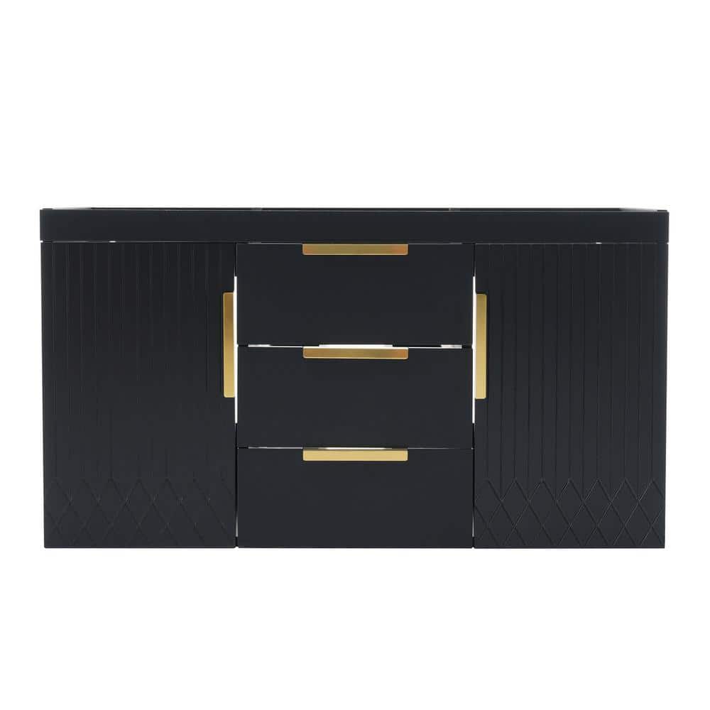 35.5 in. W x 17.9 in. D x 19.3 in. H Wall Mounted Bath Vanity Cabinet witho