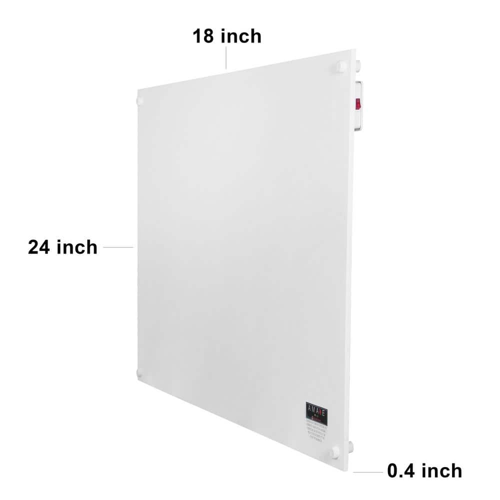 White Electric Convection Wall Mounted Space Heater