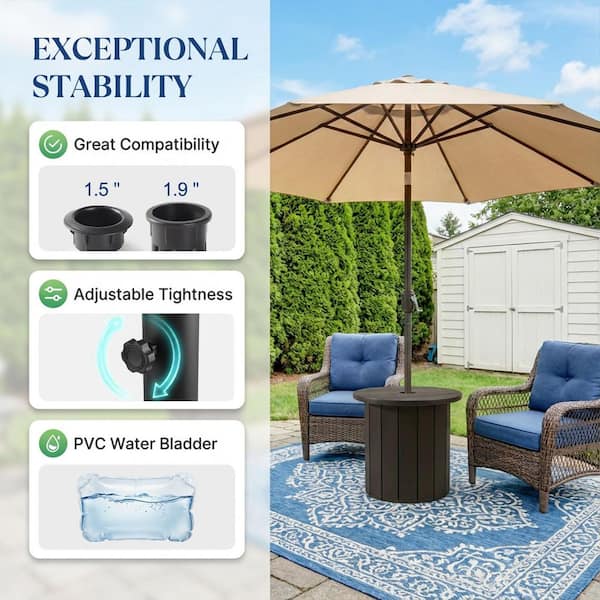 bluu patio umbrella base Compact for Banyan Offset designed for durability and stability 12 ft. Rectangle Outdoor Patio