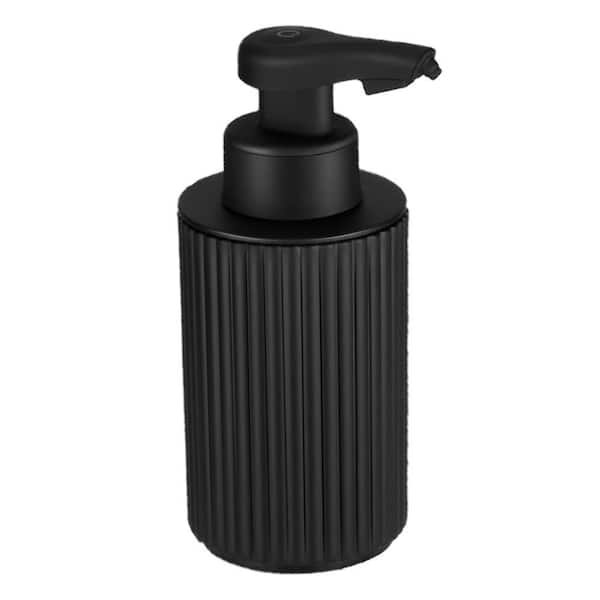 Black Automatic Soap Dispenser Touchless Liquid 9 oz. Plastic Electric Smart 3 Level Adjustable Kitchen Bathroom