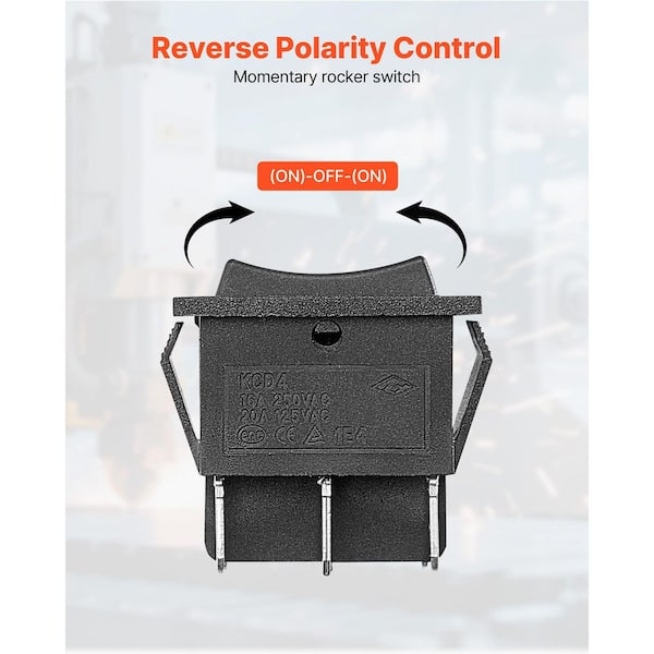 SKYSHALO Rocker Switch, 6 Pin Momentary DPDT Rocker Switch, 3