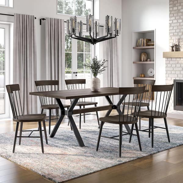 Black farmhouse chairs discount metal