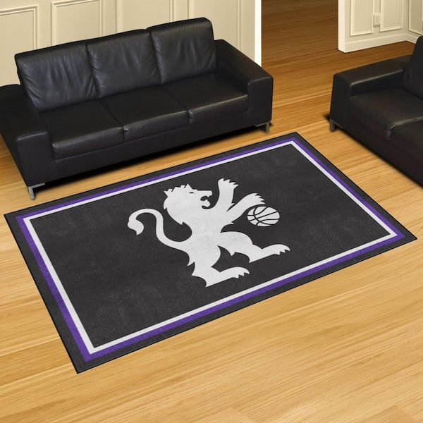Sacramento Kings Black 5 ft. x 8 ft. Plush Area Rug