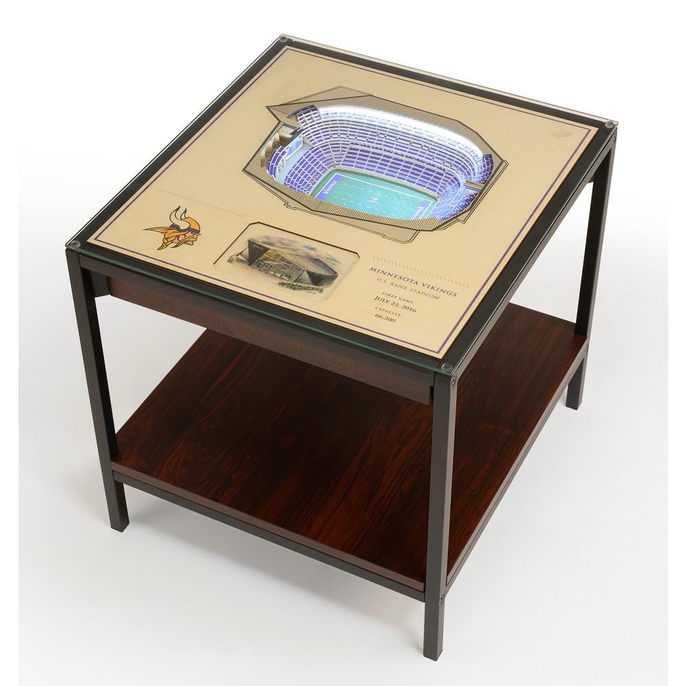 YouTheFan NFL Minnesota Vikings 23 in. x 22 in. 25-Layer StadiumViews  Lighted End Table - U.S. Bank Stadium 9026693 - The Home Depot