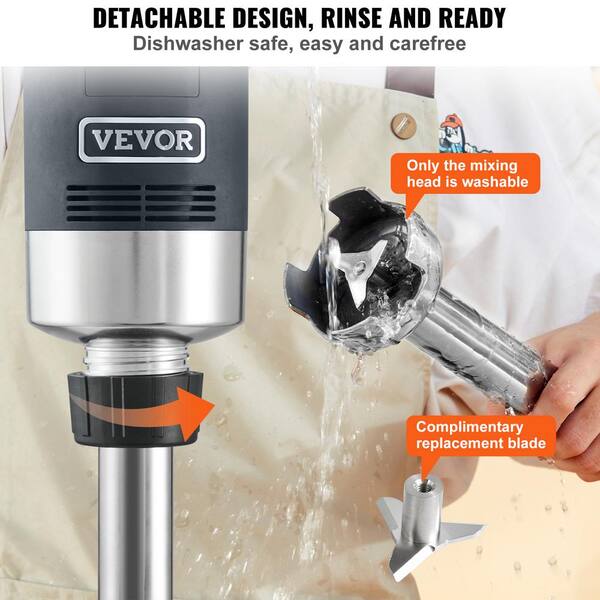 VEVOR Commercial Immersion Blender 500-Watt Black Hand Mixer