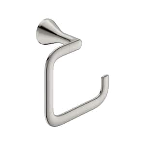 Aspirations Wall Mounted Towel Ring in Brushed Nickel