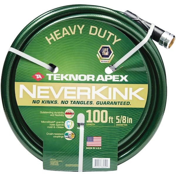Teknor Apex Neverkink 5/8 in. x 100 ft. Heavy Duty Garden Hose 