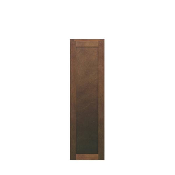 Unbranded Amherst Shaker 12 in. W x 42 in. H x 12 in. D in Walnut Plywood Assembled Wall Cabinet