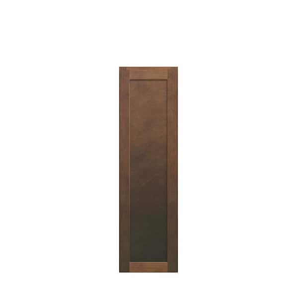 Amherst Shaker 12 in. W x 42 in. H x 12 in. D in Walnut Plywood Assembled Wall Cabinet