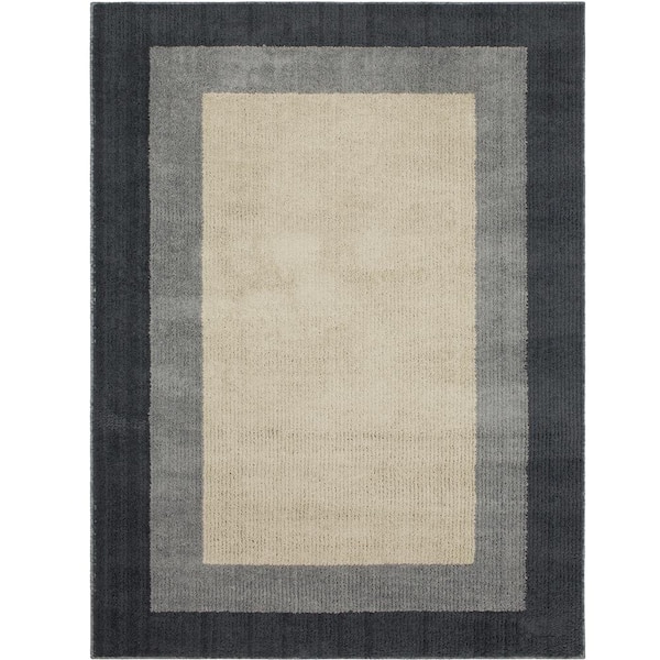 Mohawk Home Bowyer Beige Gray/Charcoal 8 ft. x 10 ft. Area Rug