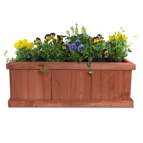 Pennington 28 in. x 9 in. Wood Window Planter Box 100045296 - The Home