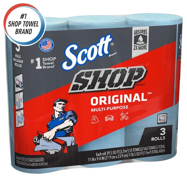 Scott Blue Cleaning Shop Towel Cleaning Wipes (3-Pack)