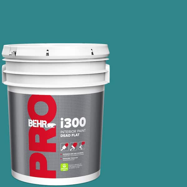 BEHR PRO 5 gal. #M460-6 Thai Teal Dead Flat Interior Paint