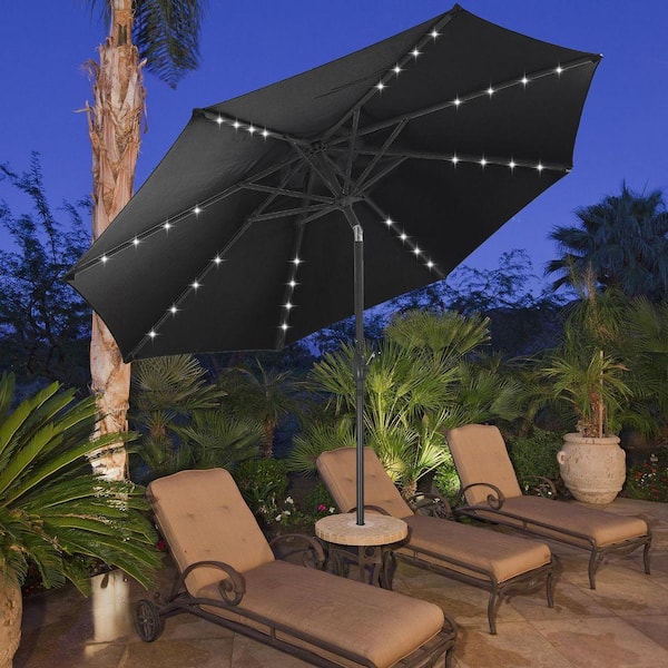 10ft outdoor square steel market patio umbrella square tilt crank Decoration w/ Tilt, Lift Enjoy more shade at the perfect angle as you adjust the canopy to block the sun all day long Treasure Garden 8x10 Foot Rectangular