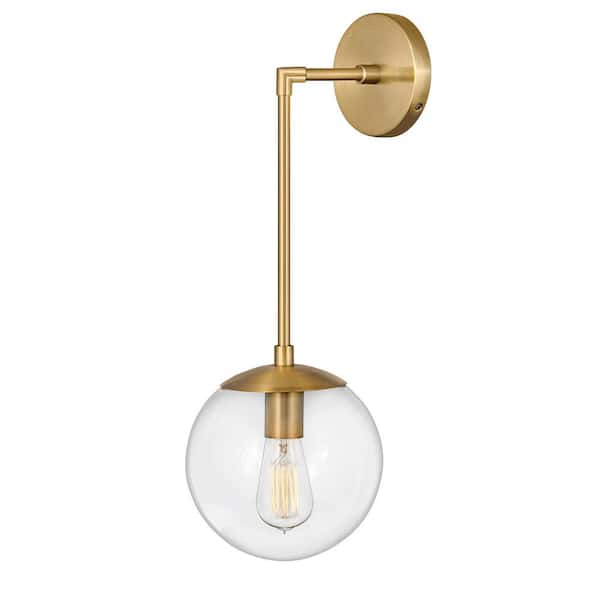 HINKLEY - Warby 8.0 in. 1-Light Heritage Brass Wall Sconce