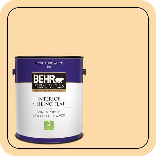 1 gal. #M290-3 Corn Stalk Ceiling Flat Interior Paint & Primer
