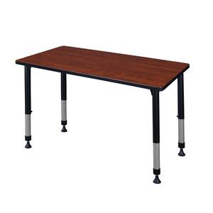 Rumel 48 in. x 30 in. Cherry Height Adjustable Classroom Table