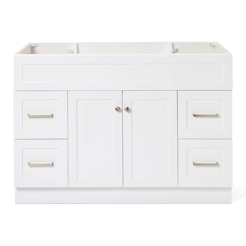 Hamlet 48" White Solid Wood Single Vanity Cabinet
