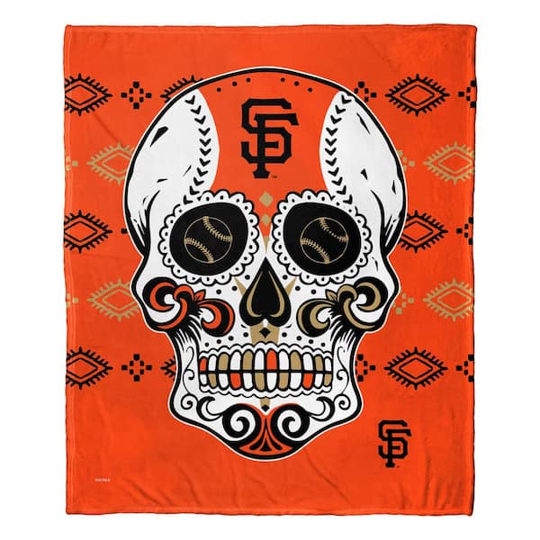 THE NORTHWEST GROUP MLB San Fransisco Giants Candy Skull Silk Touch Throw Blanket