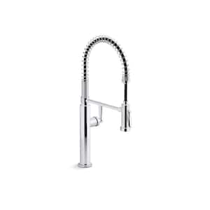 Edalyn By Studio McGee Single Handle Pull Down Sprayer Kitchen Faucet With Sprayhead in Polished Chrome