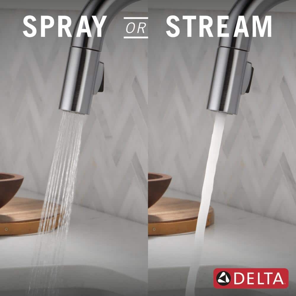 Stainless Steel Modern Pull-Down Kitchen Faucet with Touch Technology