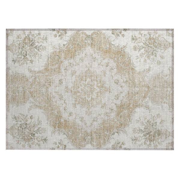 Chantille Machine Washable Indoor/Outdoor Abstract ACN3080 Ivory 2 ft. x 3 ft. Accent Rug