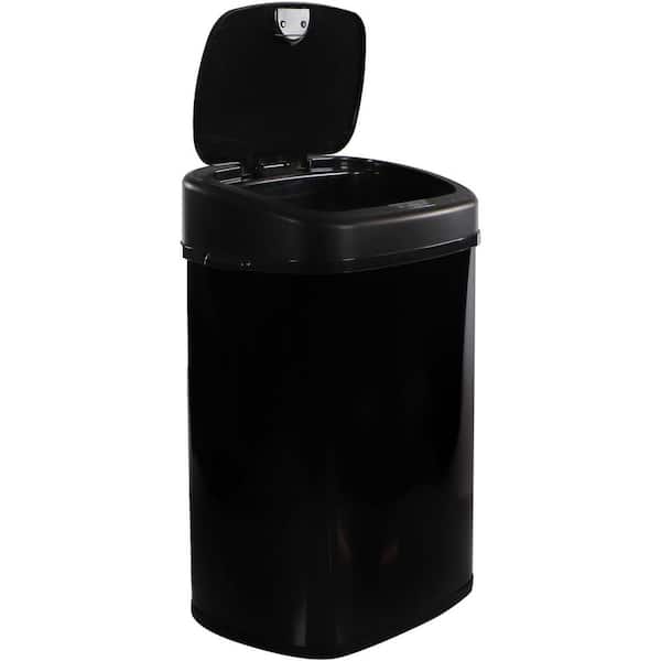 BestOffice 50- Gallons Stainless Steel Touchless Kitchen Trash Can with Lid  Indoor at