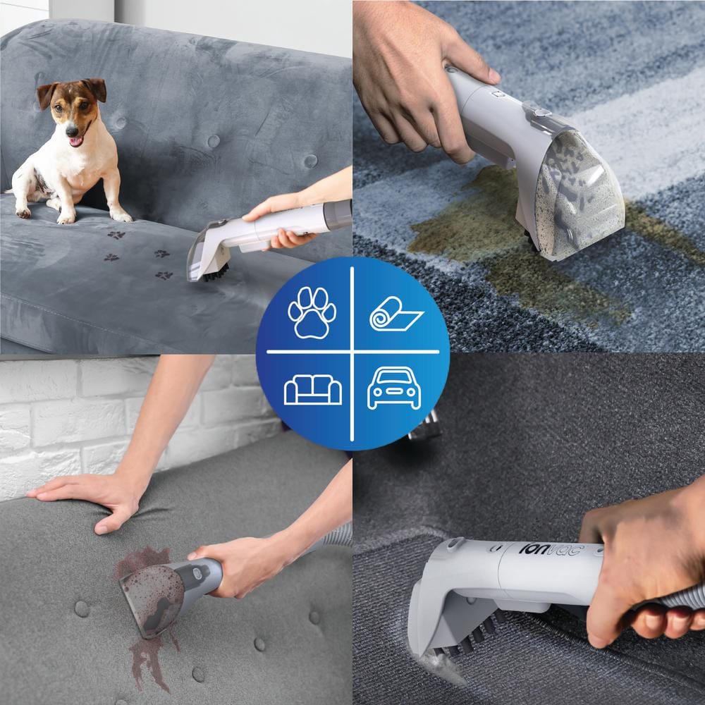 Ionvac Gray Portable Carpet and Upholstery Steamer Cleaner