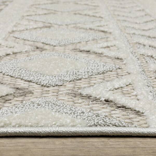 2 X 8 Gray Oriental Washable Area Rug Runner Rug