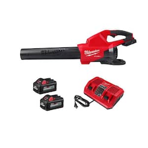 M18 FUEL 18V Lithium-Ion Brushless Cordless Dual Battery Blower w/ Dual Bay Rapid Charger & Two 6Ah HO Battery (2-Pack)