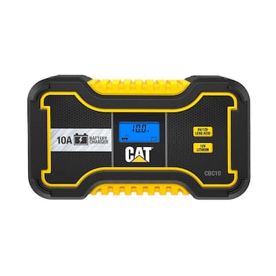 Cat Professional 6-Volt/12-Volt 10-Amp Automatic Battery Charger/Maintainer, CBC10