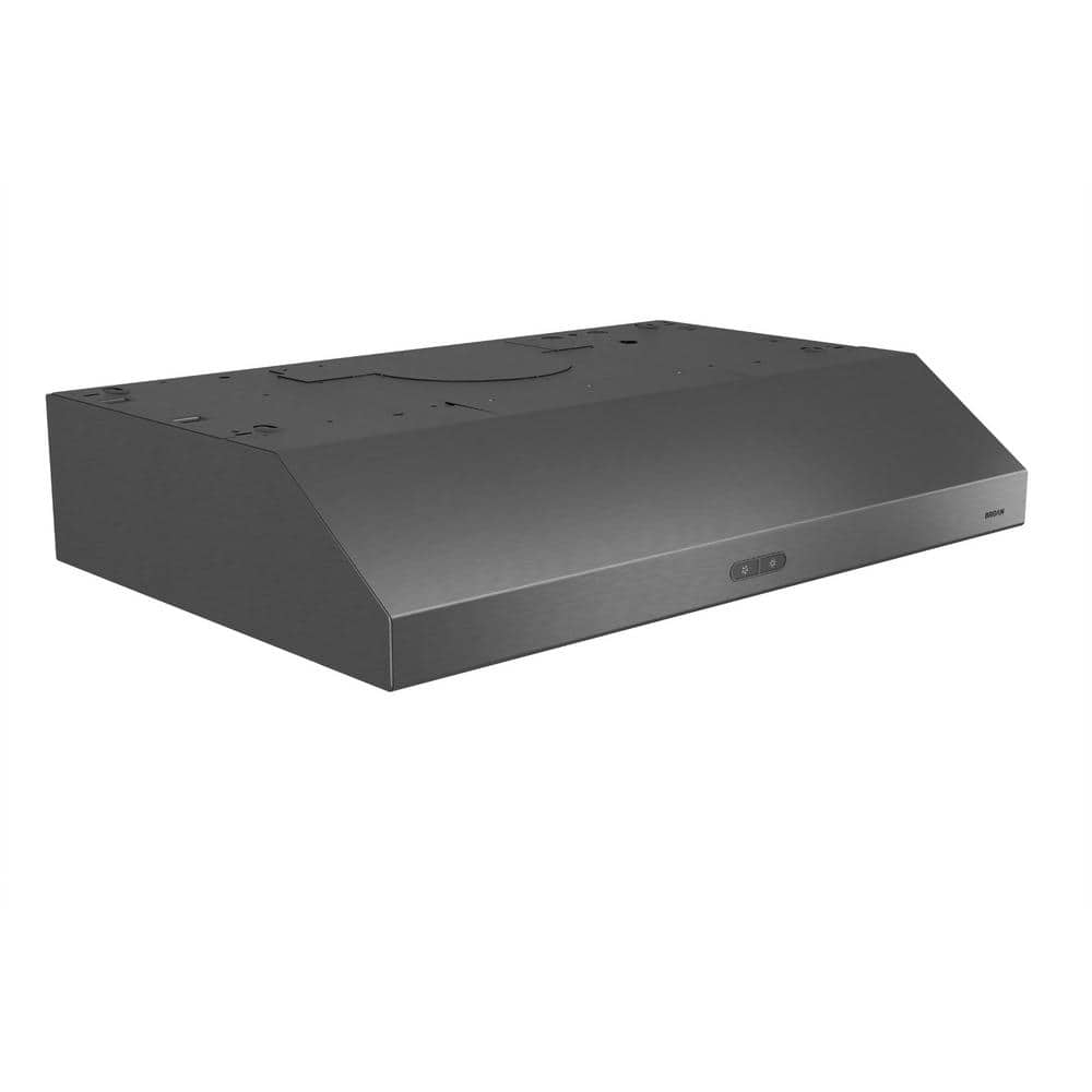 Broan 30" Black Stainless Steel Convertible Range Hood