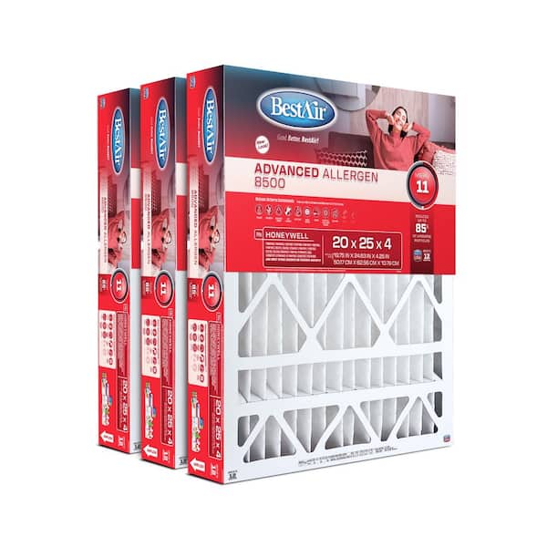 BestAir 20x25x4 Honeywell Air Cleaner Filter FPR 7 HW2025-11R