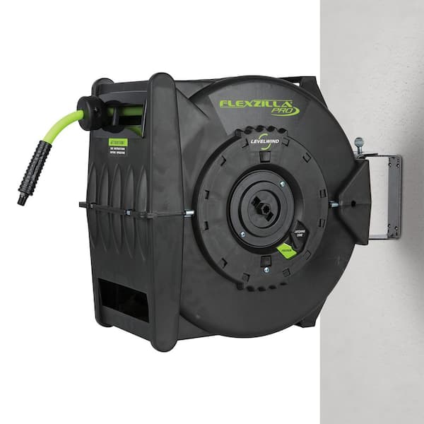 Flexzilla Pro Levelwind Retractable Air Hose Reel, 3/8 in. x 50 ft