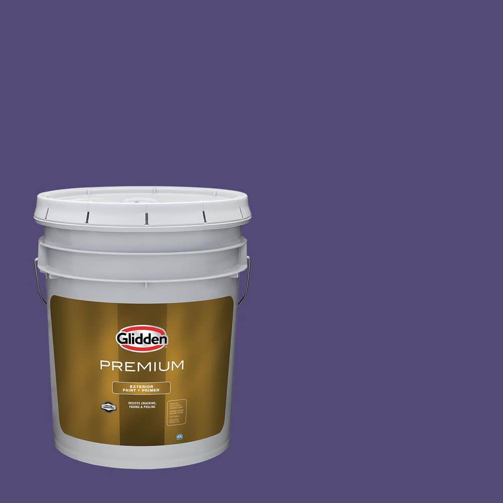 Glidden Premium 5 gal. PPG1175-7 Imperial Purple Flat Exterior