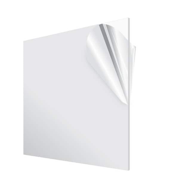 Clear Acrylic Plexiglass 1/4" x 24" x 24” Plastic Sheet