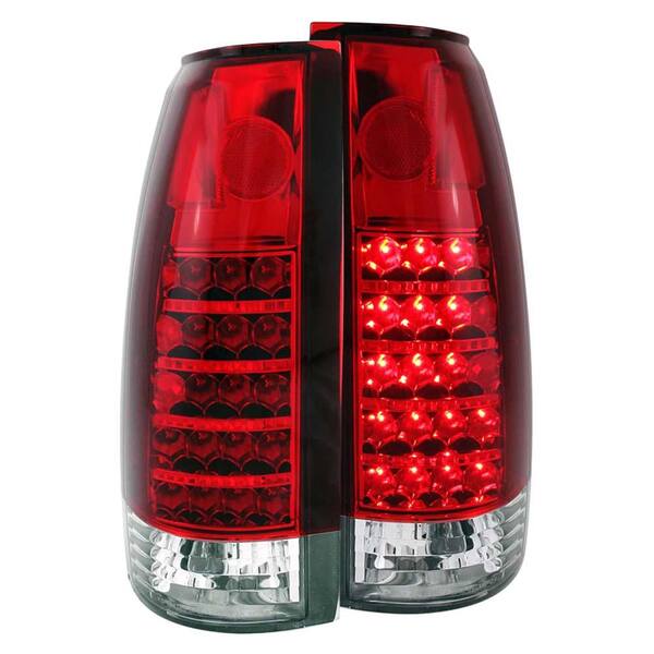 ANZO 1999-2000 Cadillac Escalade LED Taillights Red/Clear