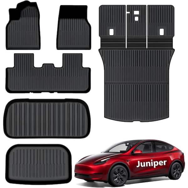 All Weather Floor Mats 21 in. W x 0.15 in. H Plastic Car Floor Mat with Backrest Mat Anti-Slip