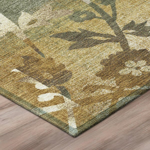 Chantille Machine Washable Indoor/Outdoor Abstract ACN2915 Walnut 5 ft. x 7 ft. 6 in. Area Rug